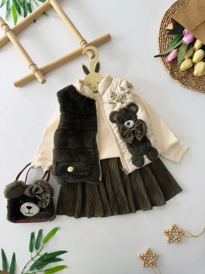Conjunto de outono Ursinho - 3