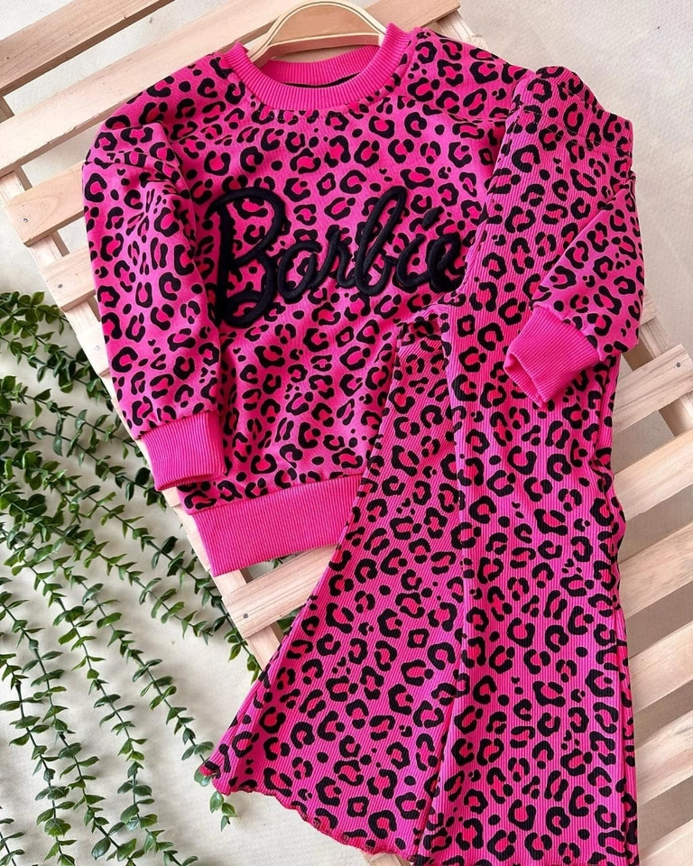 Conjunto Moletom Barbie Pink - 1