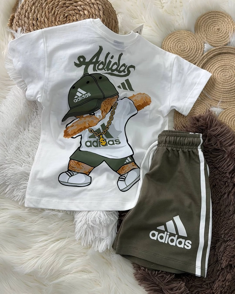 Conjunto verão adidas urso  - 4