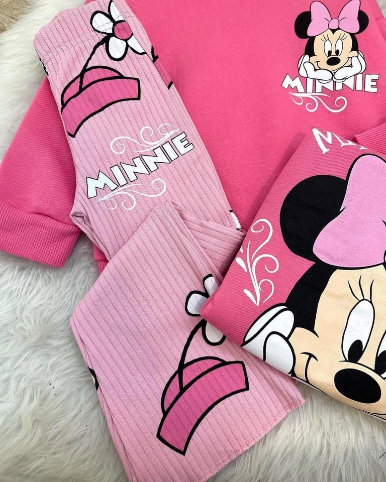 Conjunto Moletom Minnie Rosa Love  - 2