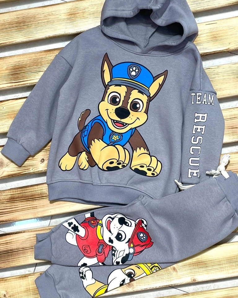 Conjunto Moletom Patrulha Cinza  - 1