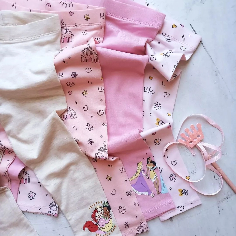 Kit com 4 Calça Legging Princesa  - 3