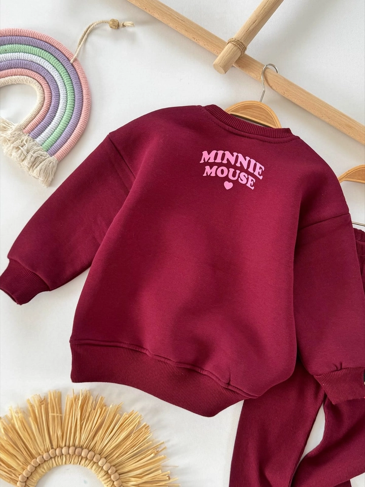 Conjunto de inverno Minnie vinho - 5