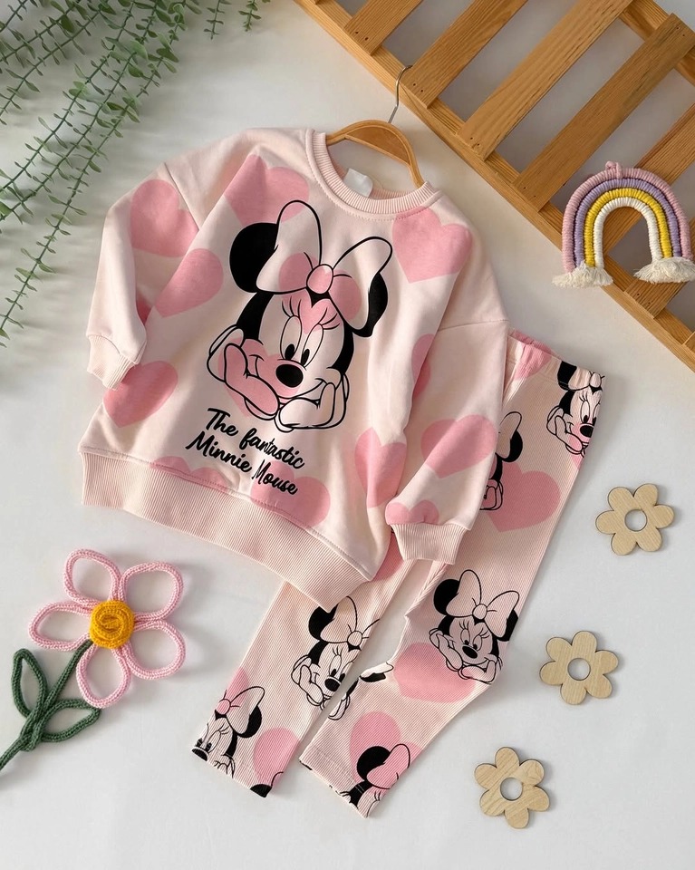 Conjunto inverno Minnie rosa bebe - 1