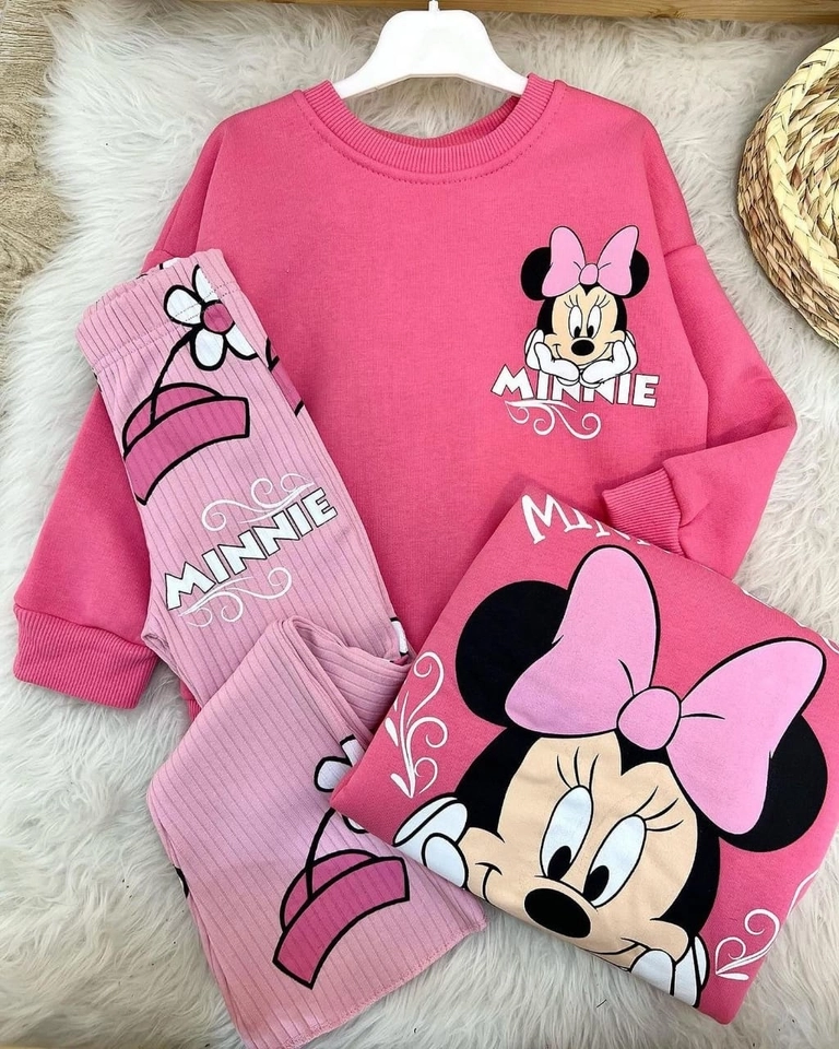 Conjunto Moletom Minnie Rosa Love  - 1