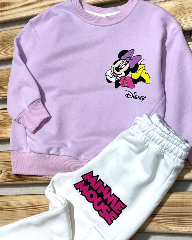 Conjunto moletom Minnie lilás  - 4