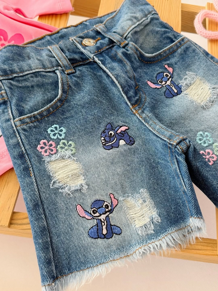 Conjunto verão Stitch jeans  - 5