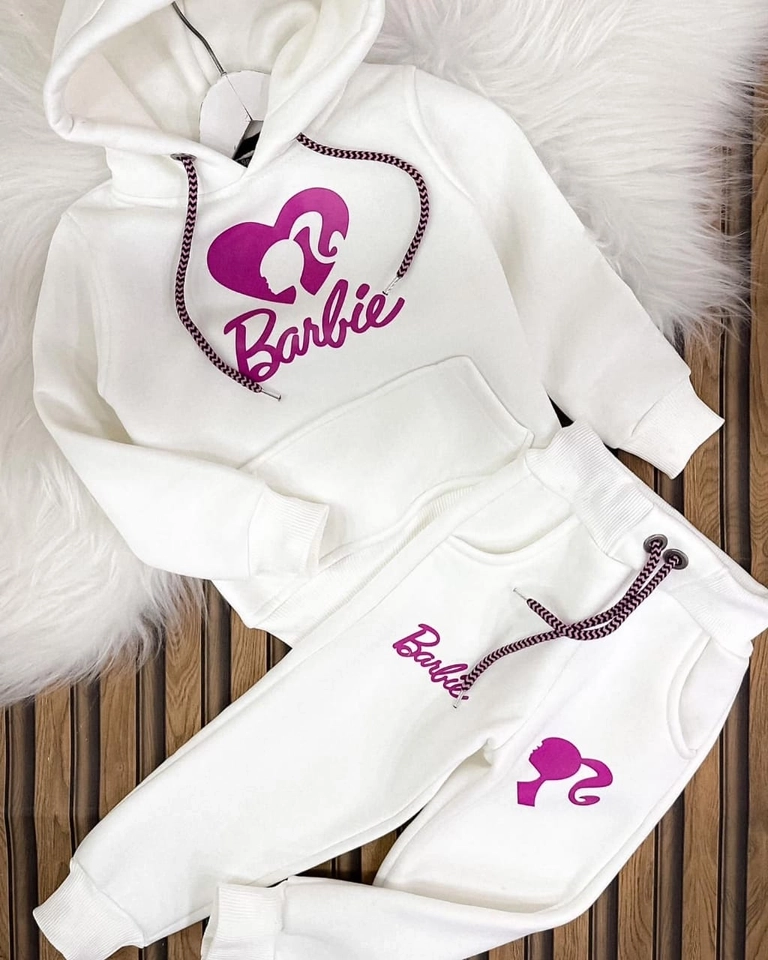 Conjunto moletom Barbie Menina  - 1