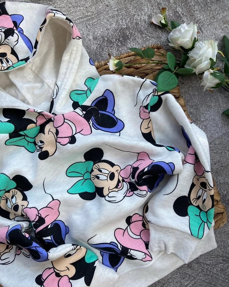 Blusa Moletom Minnie Branca  - 4