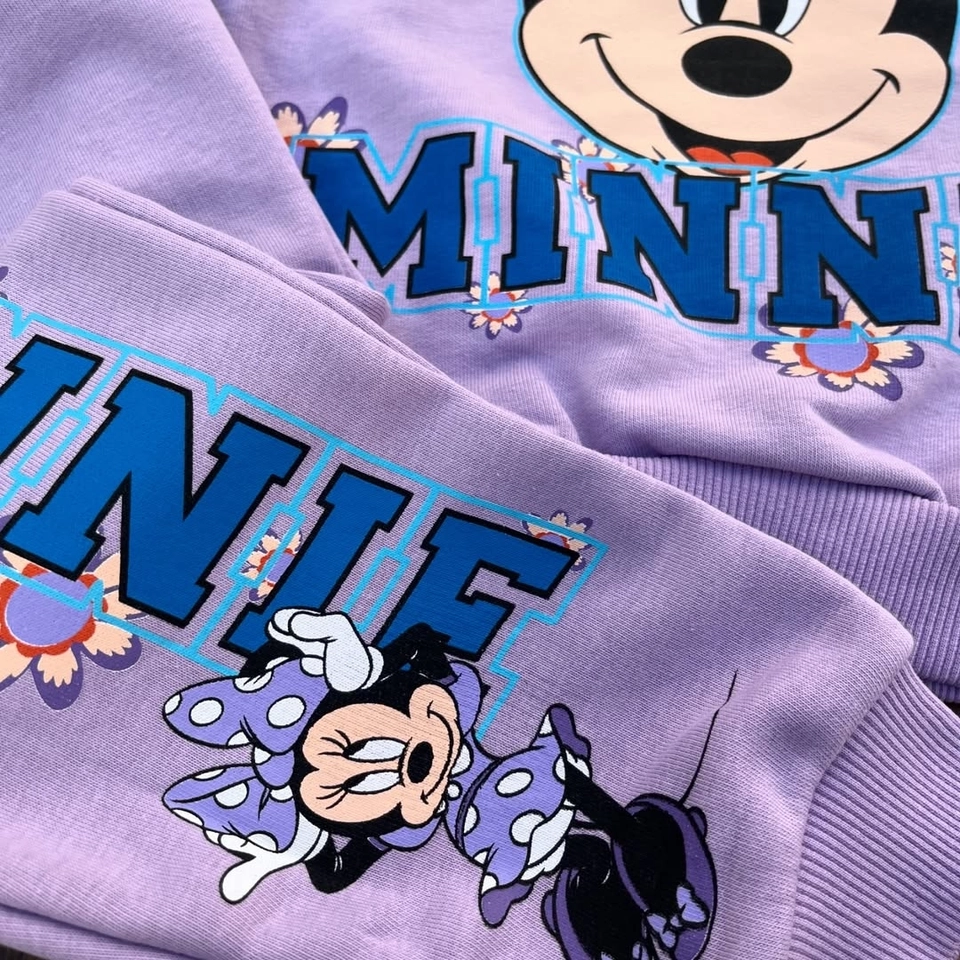 Conjunto Moletom Minnie Lilás  - 4