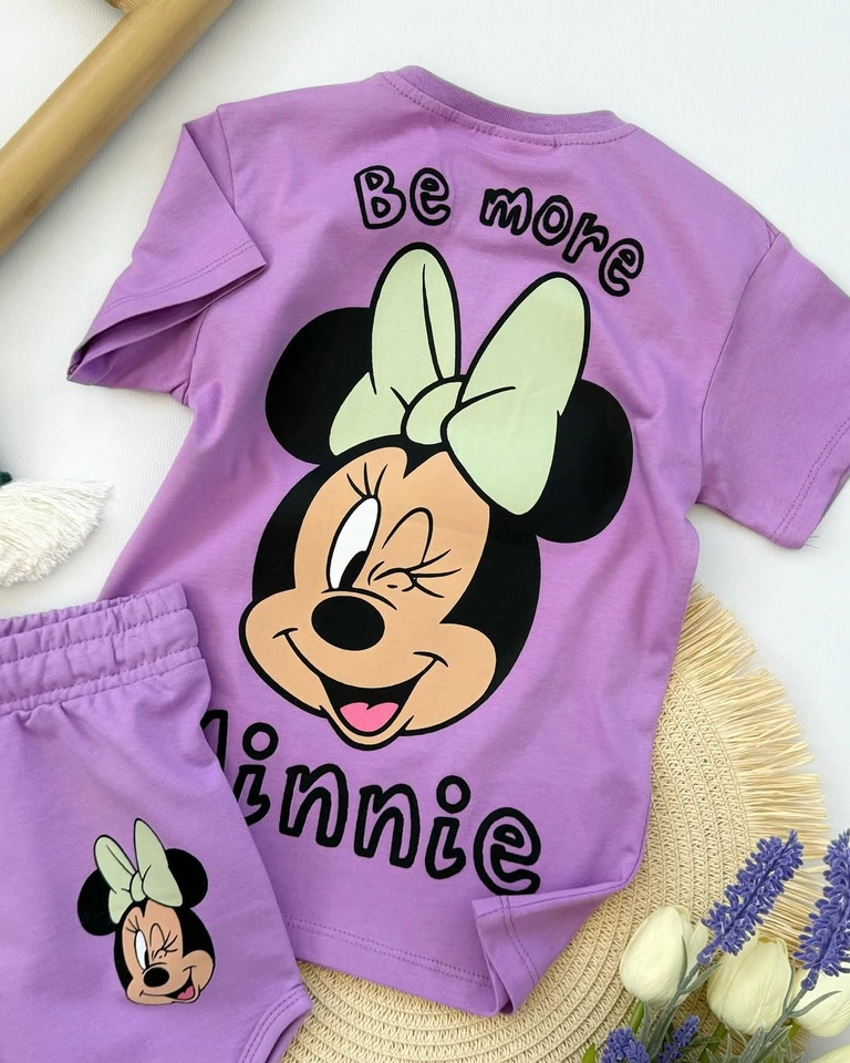 Conjunto verão Minnie lilás  - 3