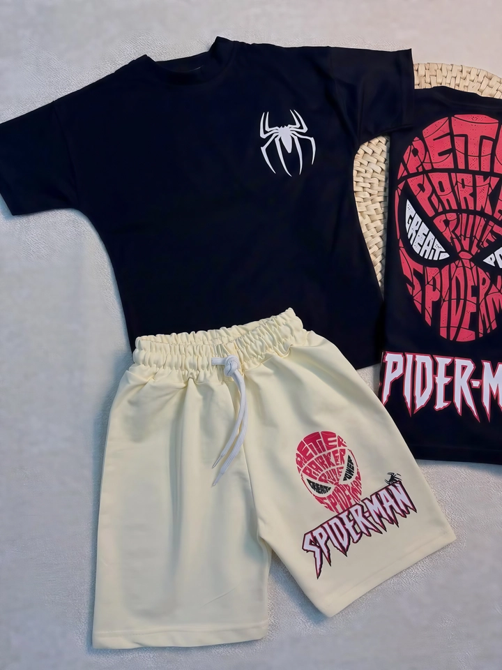 Conjunto de verão homem aranha 