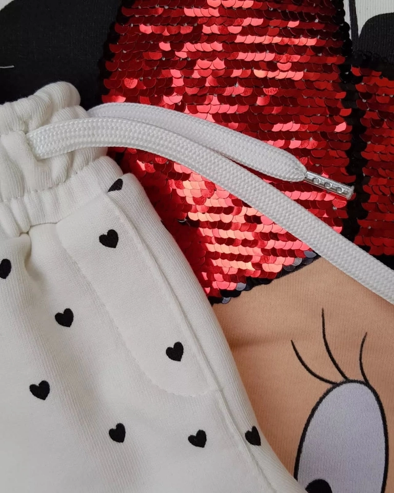 Conjunto Moletom Minnie Paetê - 2