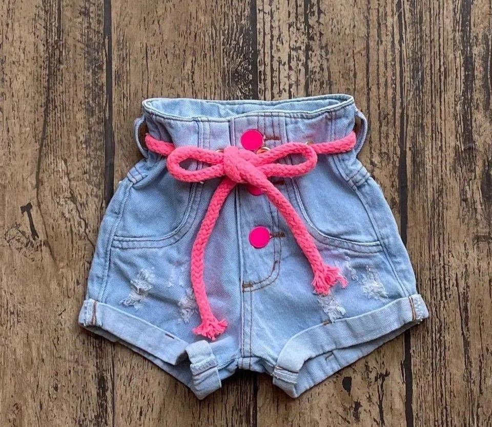 Short Jeans de Cordão