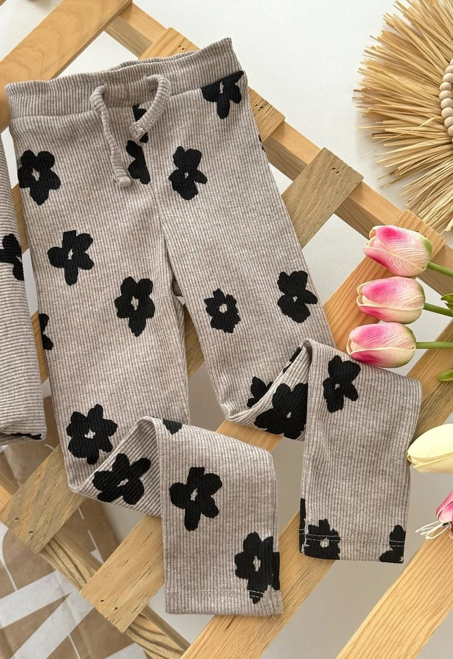 Conjunto inverno flor black - 2