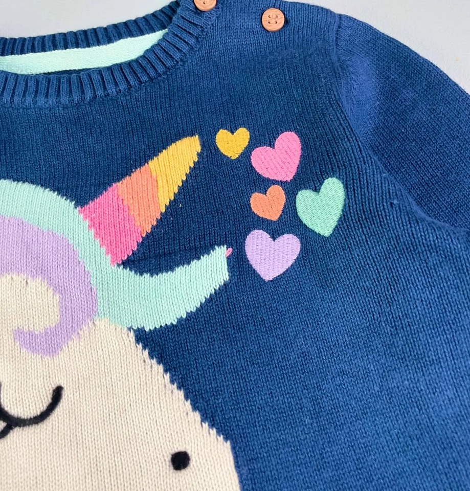Blusa manga longa Tricô unicórnio  - 3