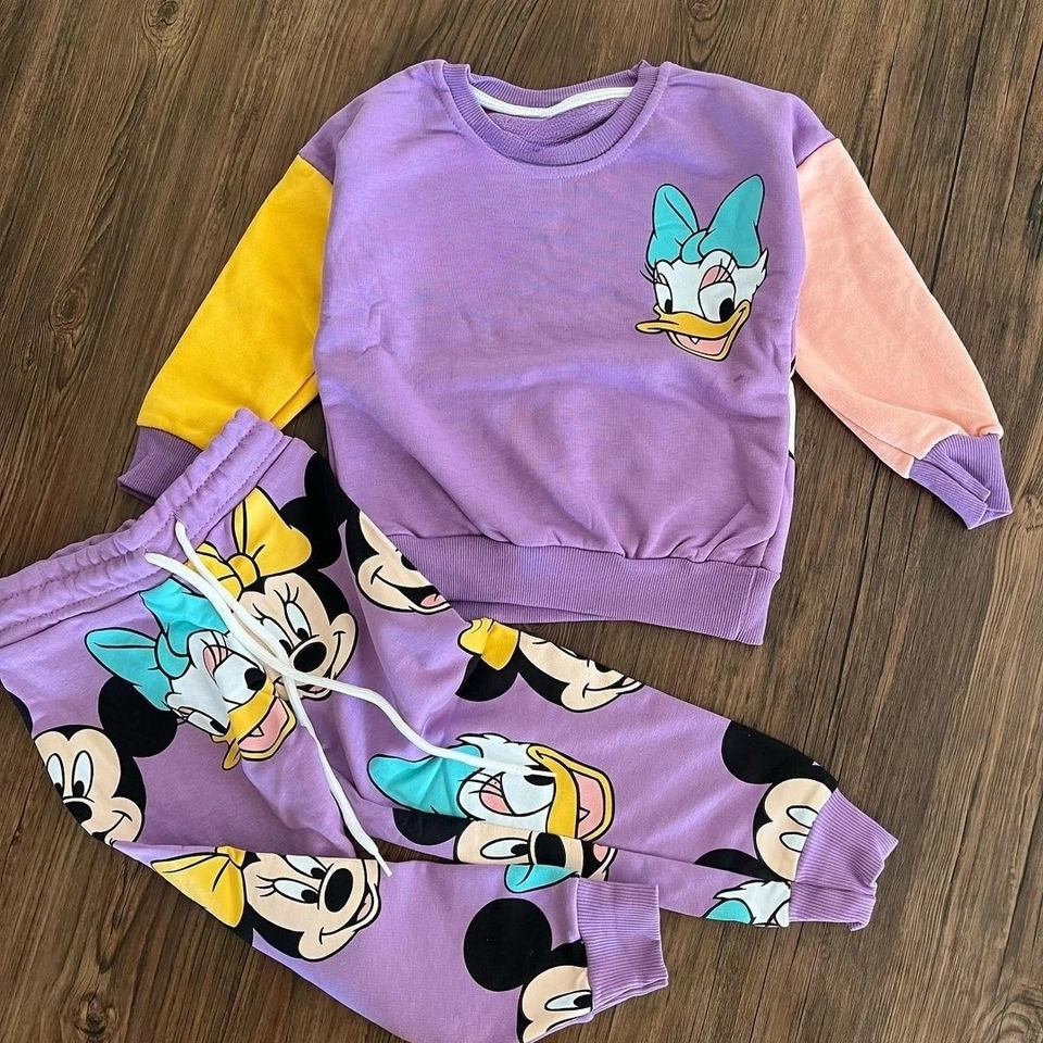 Conjunto Moletom Disney Colorido  - 1