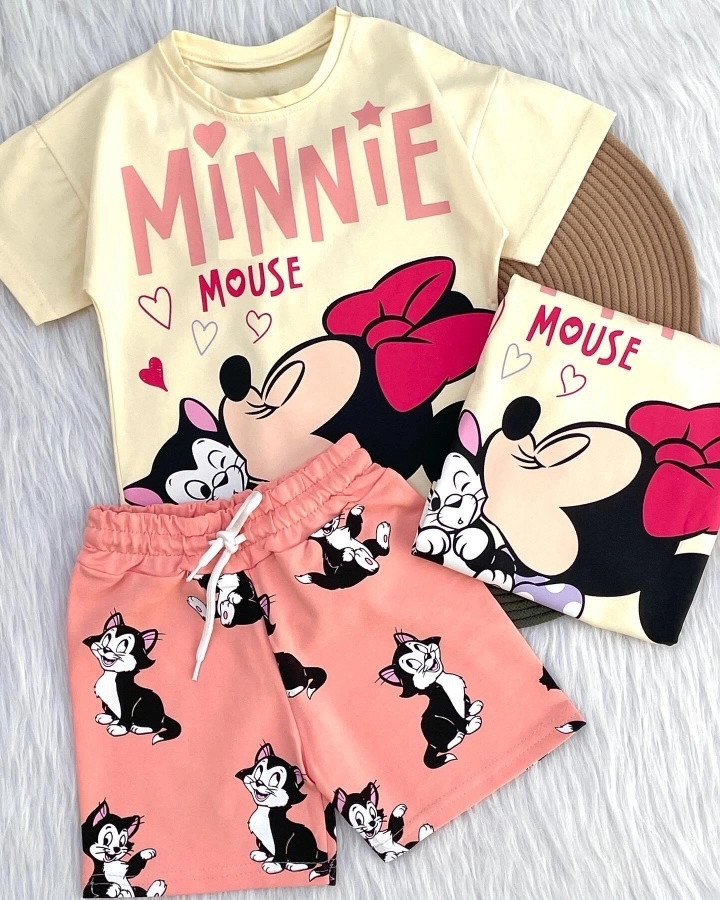 Conjunto Verão Minnie Gatinho  - 1