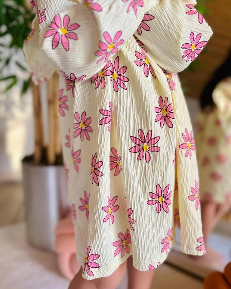 Vestido Margarida Rosa  - 2