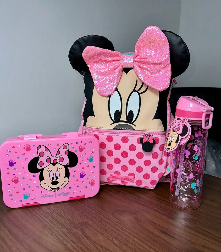 Kit mochila escolar 3 peças Minnie  - 1