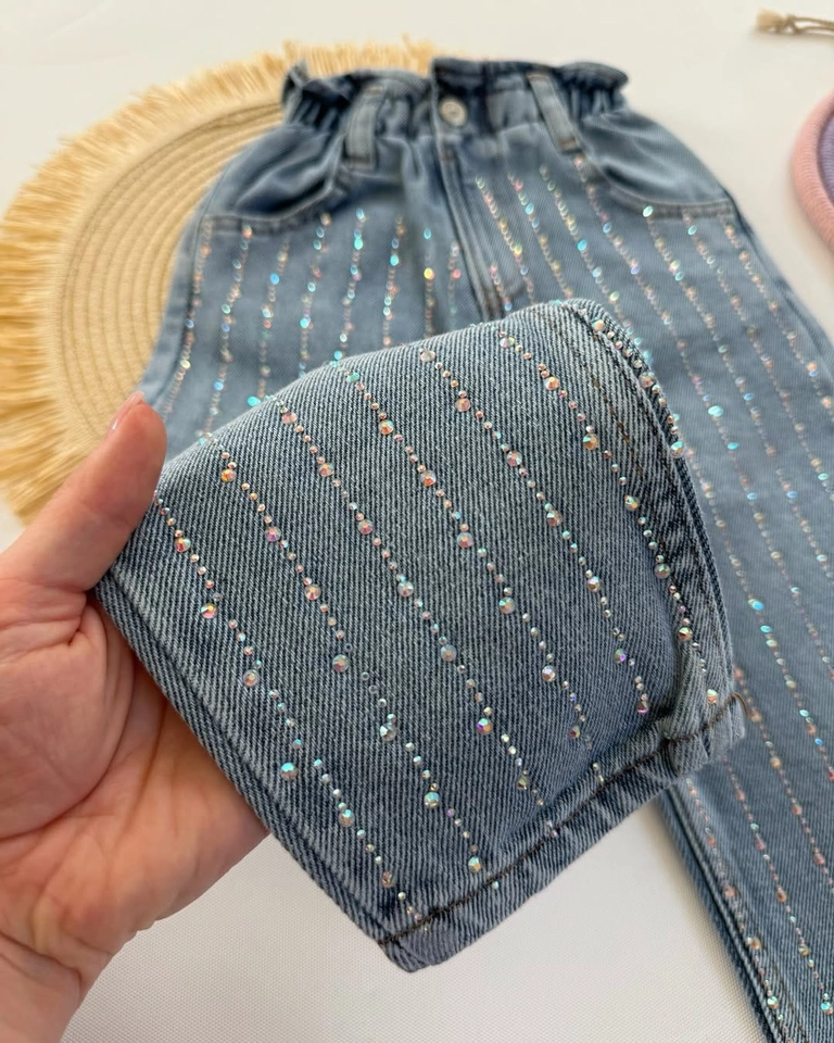 Calça jeans brilho  - 2