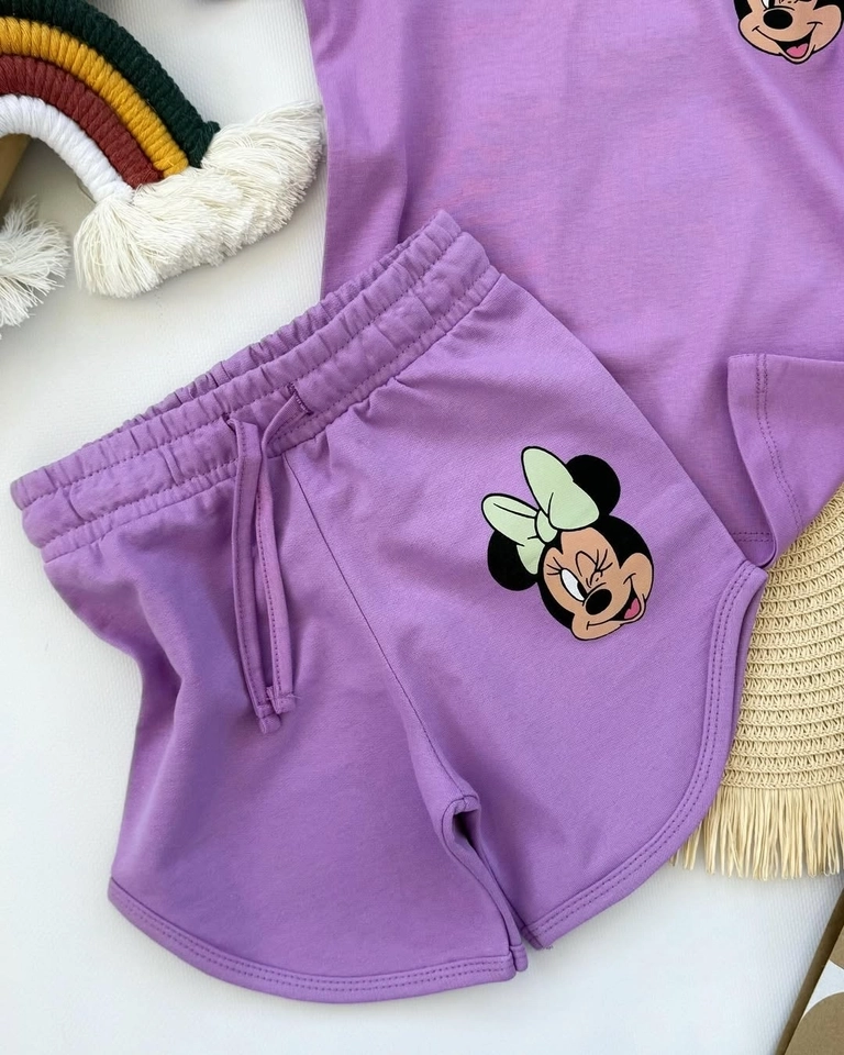 Conjunto Verão Minnie Roxo - 4