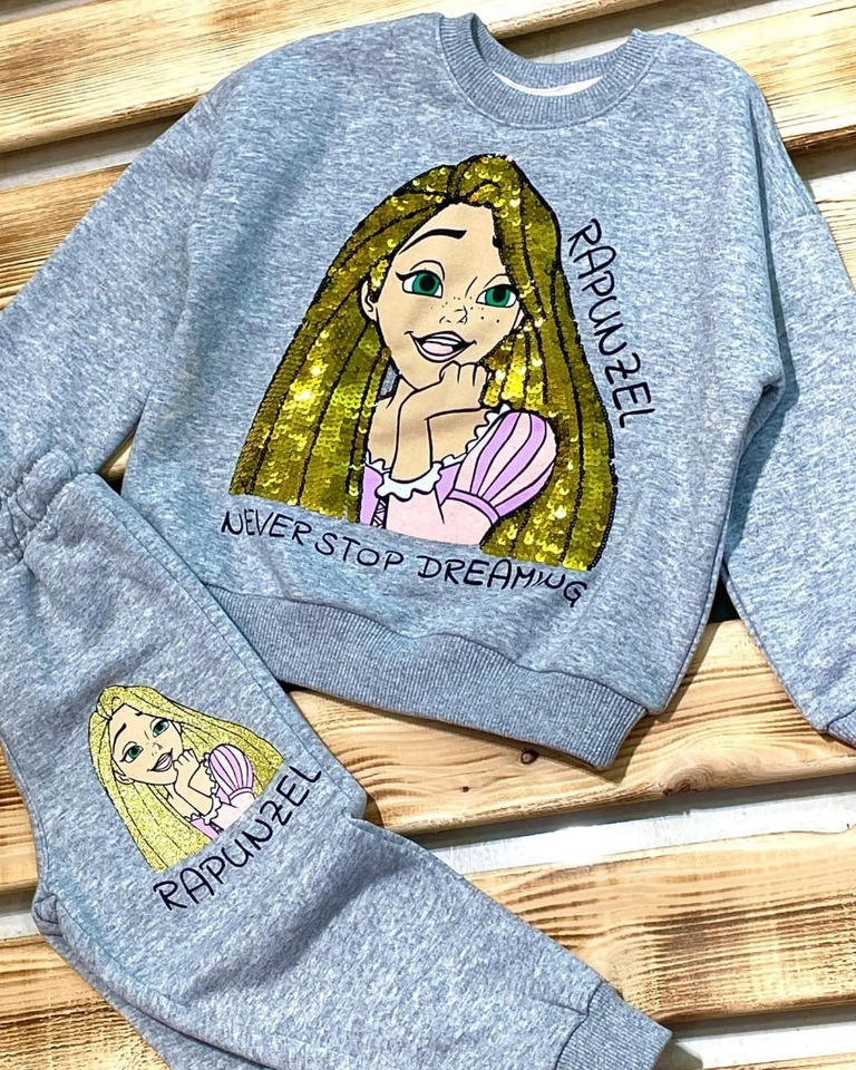 Conjunto Moletom Rapunzel  - 3