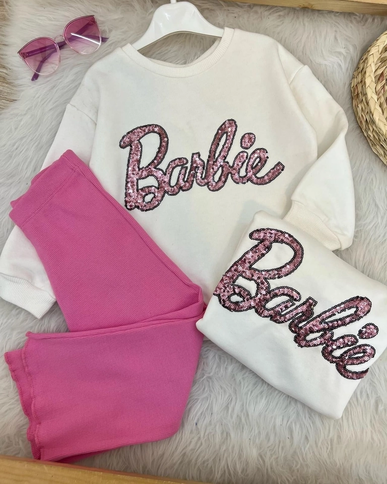 Conjunto Moletom Barbie Glitter  - 1