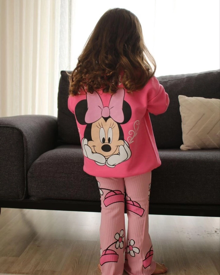 Conjunto Moletom Minnie Rosa Love  - 4