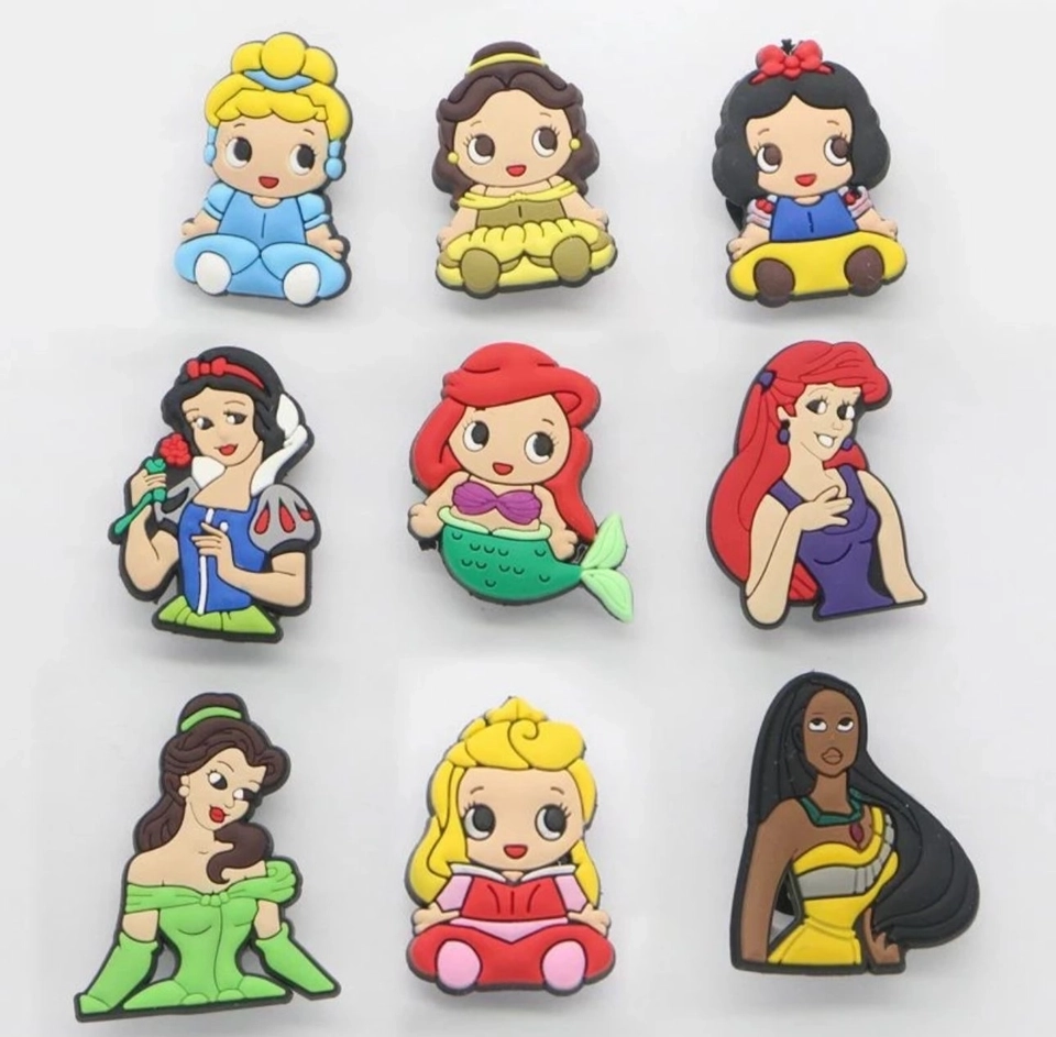 Kit Com 9 Jibbitz Princesas - 1
