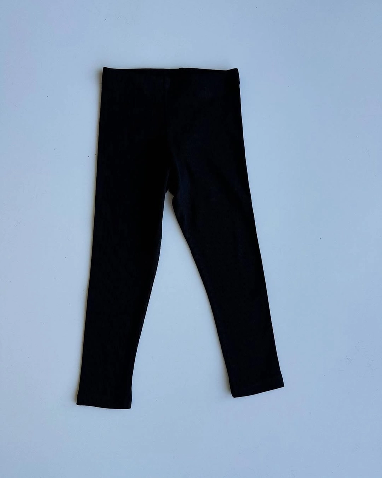 Kit 5 calças legging canelada - 5