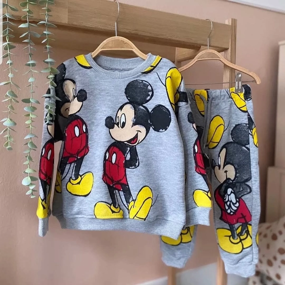 Conjunto moletom Mickey cinza - 2