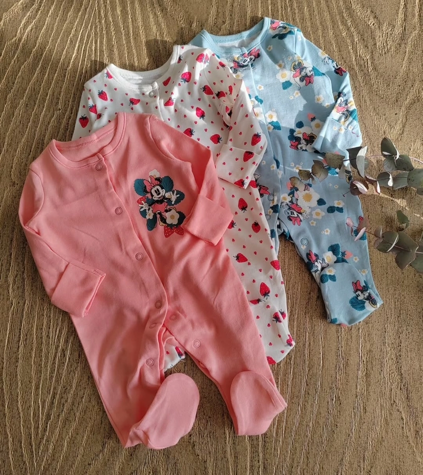 Kit 3 Macacão Minnie  - 1