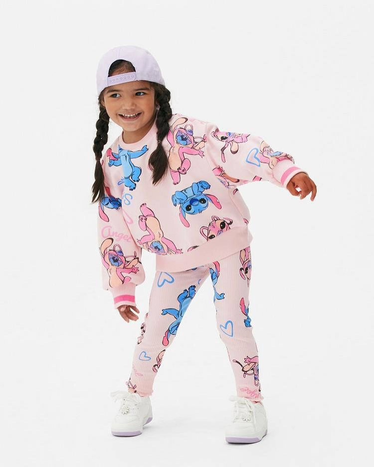 Conjunto Inverno Stitch rosa - 5