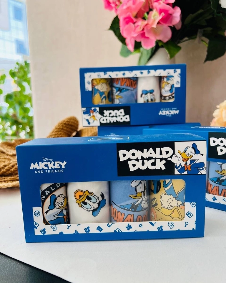 Kit 4 Cuecas Box Pato Donalds  - 1