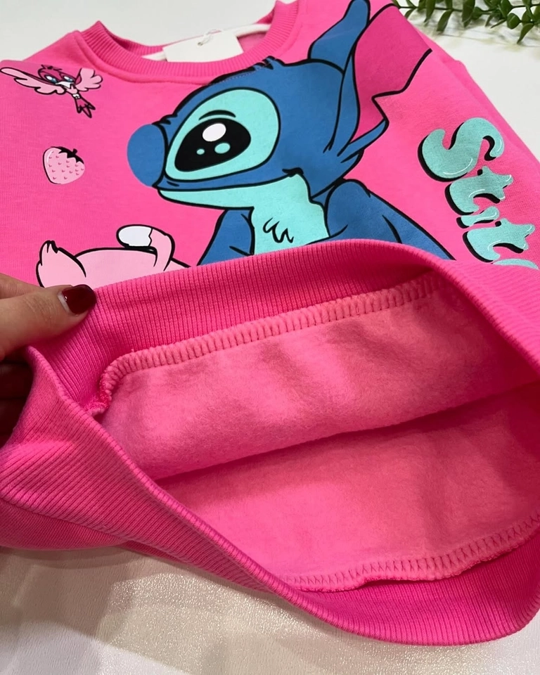Conjunto Moletom Stitch Pink - 3