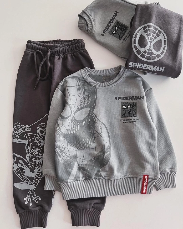 Conjunto Moletom Homem Aranha Black  - 1