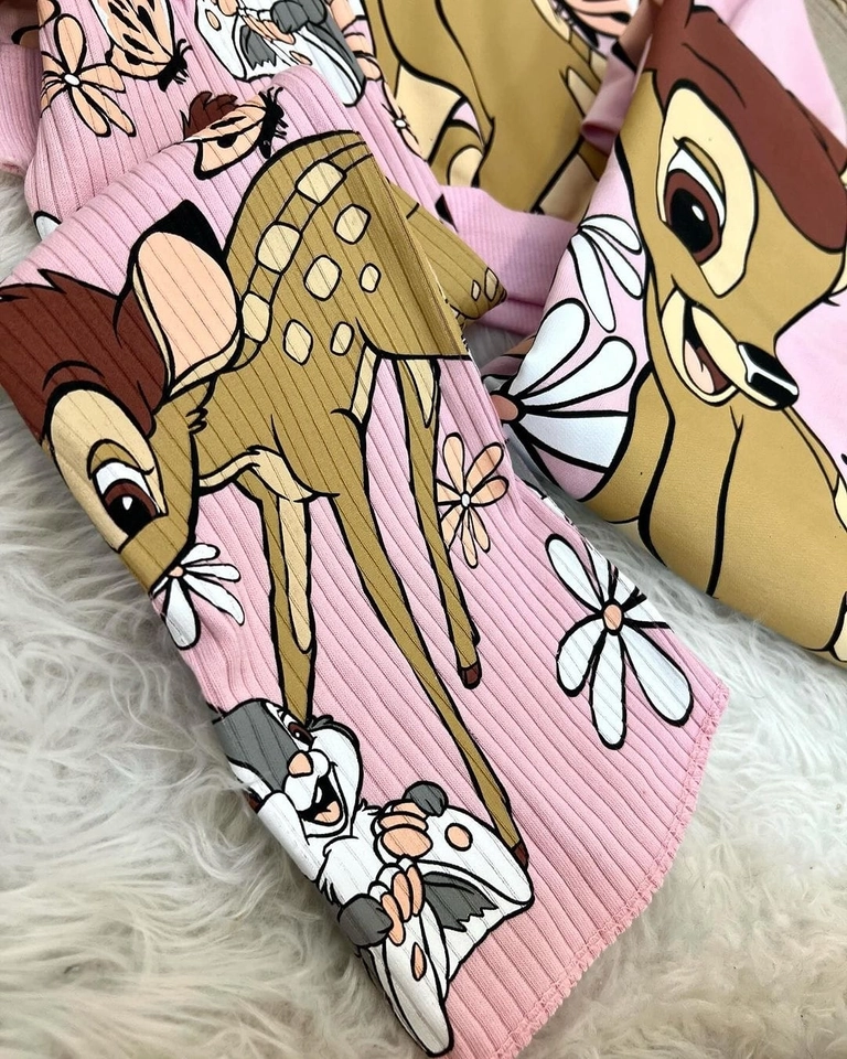 Conjunto Moletom Bambi Rosa  - 2