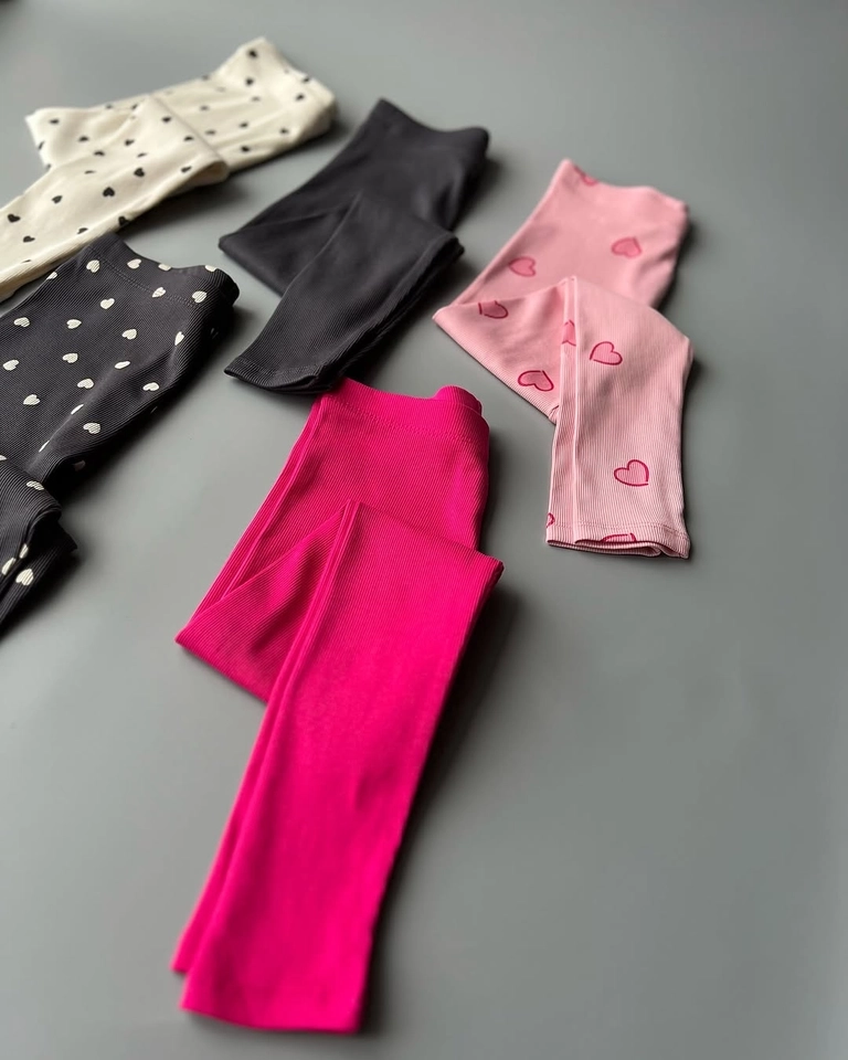 Kit 5 Calças Legging Canelada  - 2