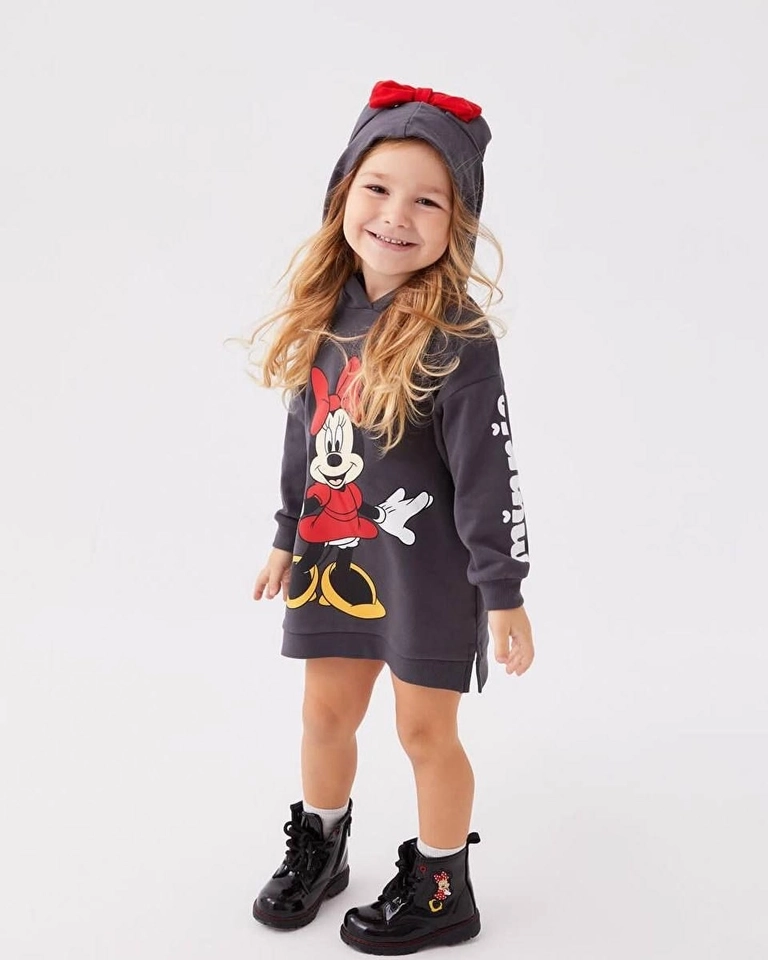Vestido Moletom Minnie  - 1