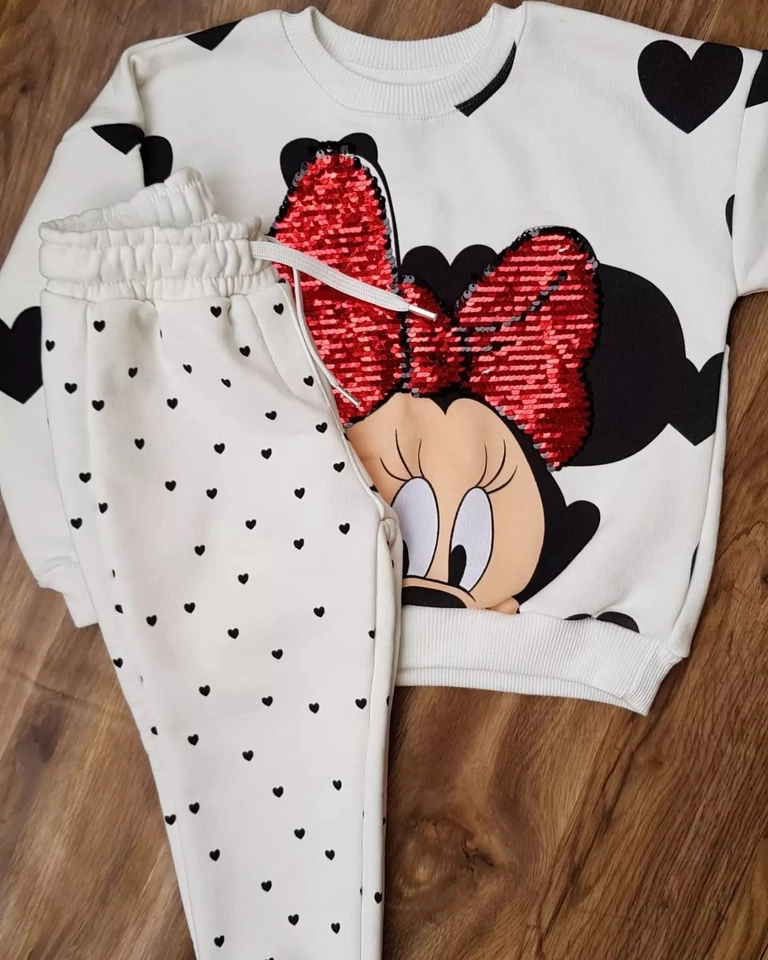 Conjunto Moletom Minnie Paetê - 1
