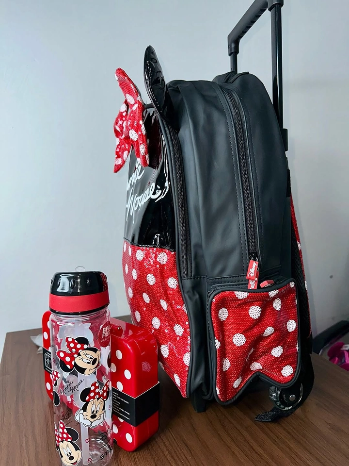 Kit mochila escolar 3 peças Minnie  - 2