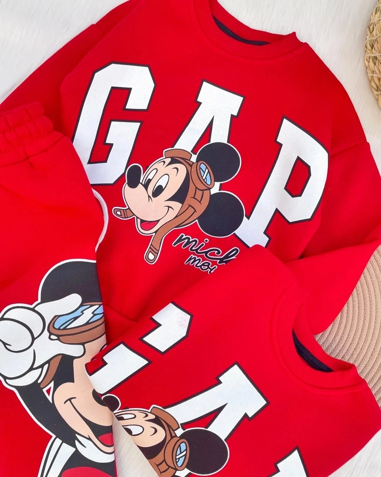 Conjunto Moletom GAP Vermelho  - 2