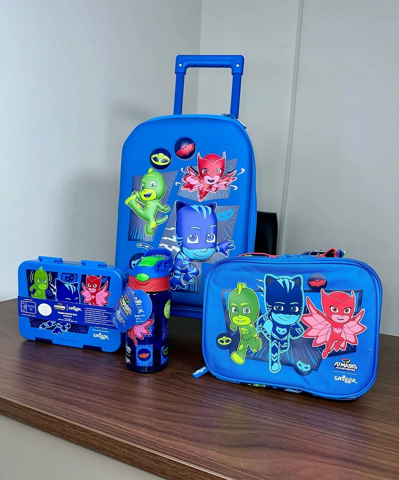 Kit mochila escolar 4 peças PJ Masks - 1