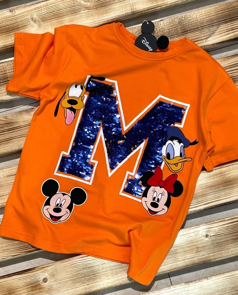 Camiseta Mickey Mouse Paetê - 1