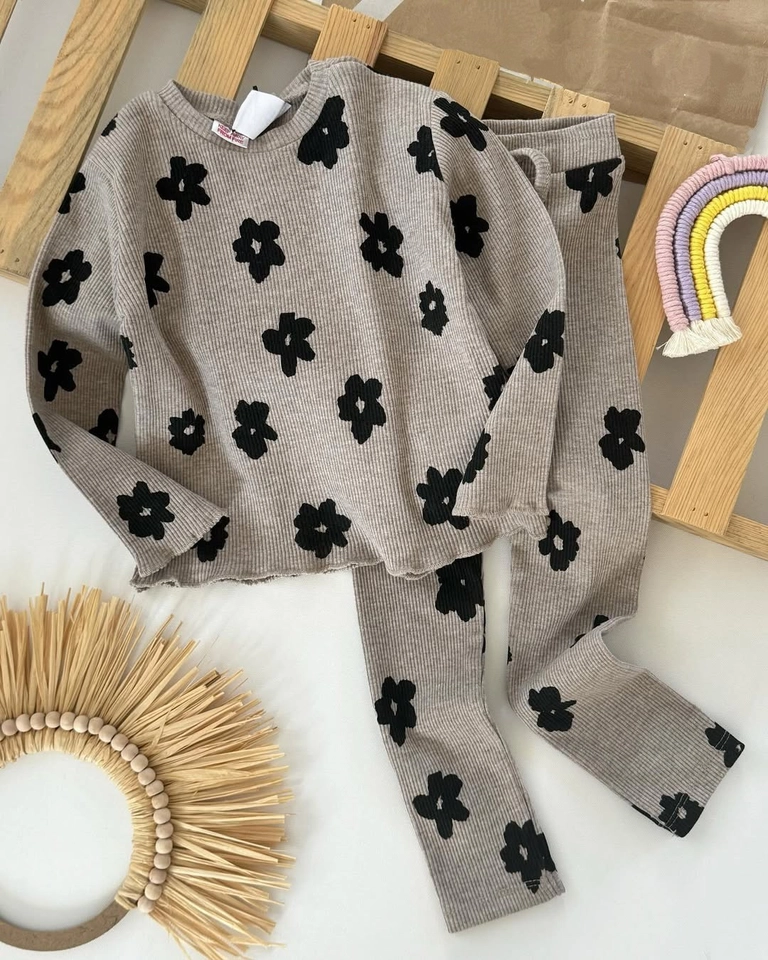 Conjunto inverno flor black - 1
