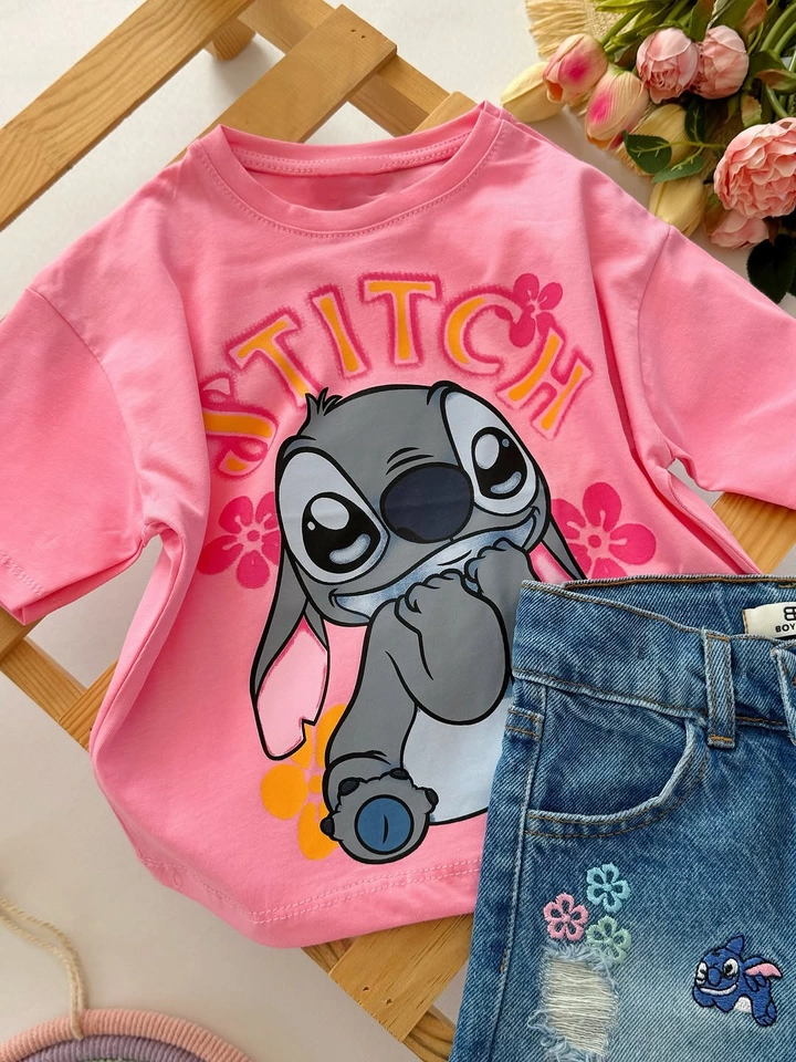 Conjunto verão Stitch jeans  - 4