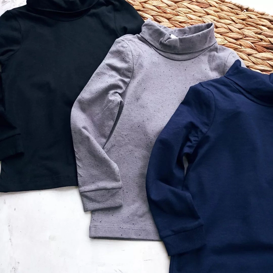 kit com 3 Blusas Manga Longa Basic  - 2