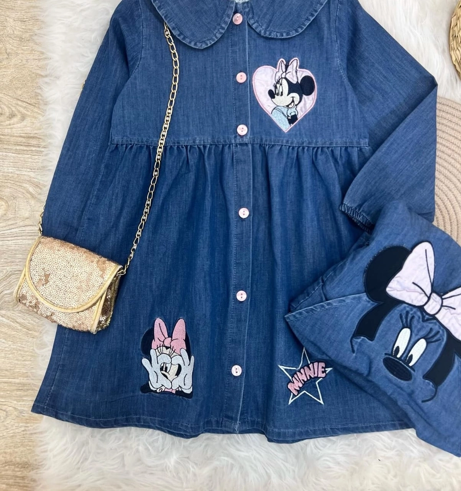 Vestido Jeans Minnie  - 1