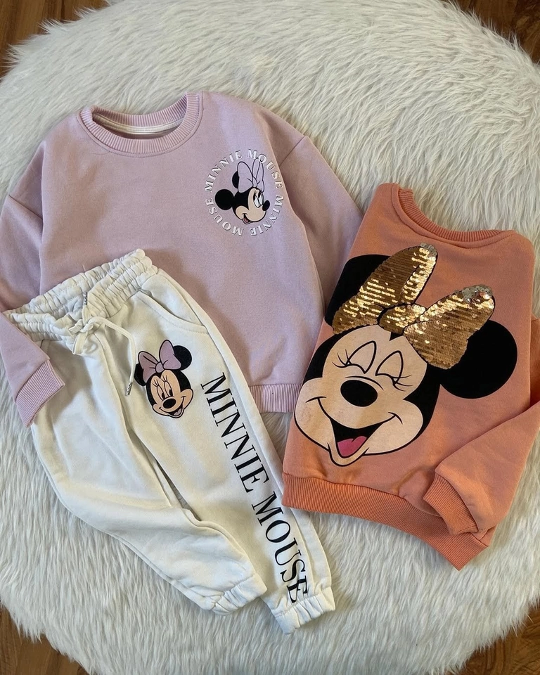 Conjunto moletom Minnie glitter  - 1